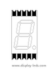 Pantalla SMD ultrafina de 7 segmentos de un solo dígito de 0,39 pulgadas