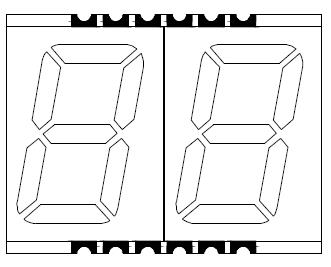 0,56 pulgadas 2 d&iacute;gitos smd led 5621