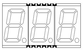 0,56 pulgadas 3 d&iacute;gitos smd led 5630