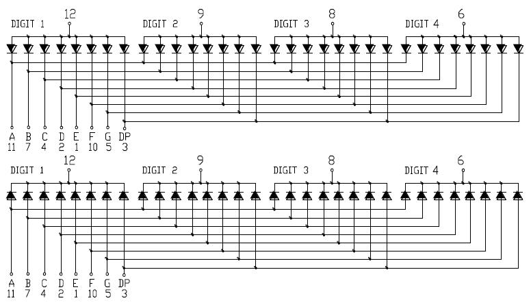 Pantalla SMD 3940 de 0,39 pulgadas y 4 d&iacute;gitos
