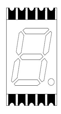 Pantalla LED smd de un solo d&iacute;gito de 0,39 pulgadas 3913