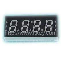 Pantalla LED de reloj de 7 segmentos de 0,25 pulgadas con circuito de multiplexación