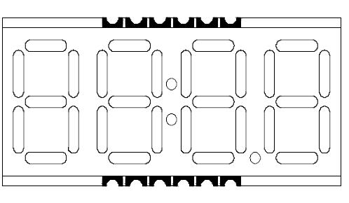 Pantalla LED SMD de cuatro d&iacute;gitos de 0,39 pulgadas 3941