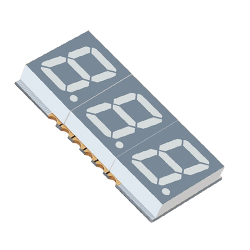 Pantalla LED SMD de tres d&iacute;gitos de 0,39 pulgadas.