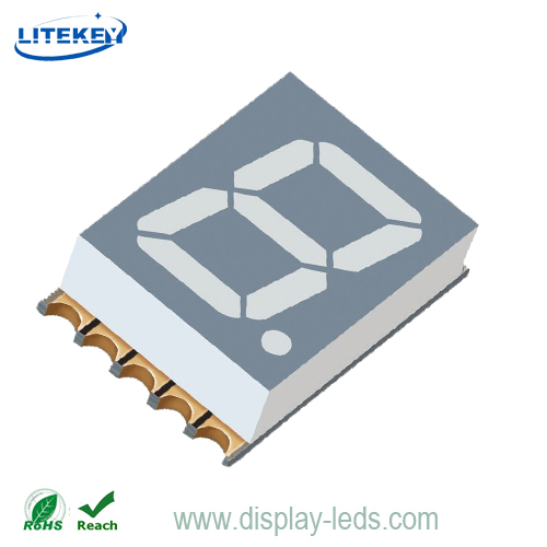 Pantalla SMD ultrafina de 7 segmentos de un solo dígito de 0,39 pulgadas