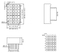 Pantalla LED de matriz de puntos cuadrados 5x7 de 1,2 pulgadas (29 mm)