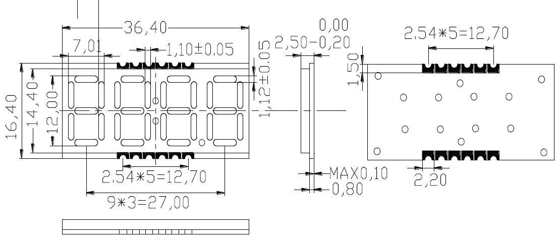 Pantalla SMD de 4 d&iacute;gitos de 0,39 pulgadas 3941