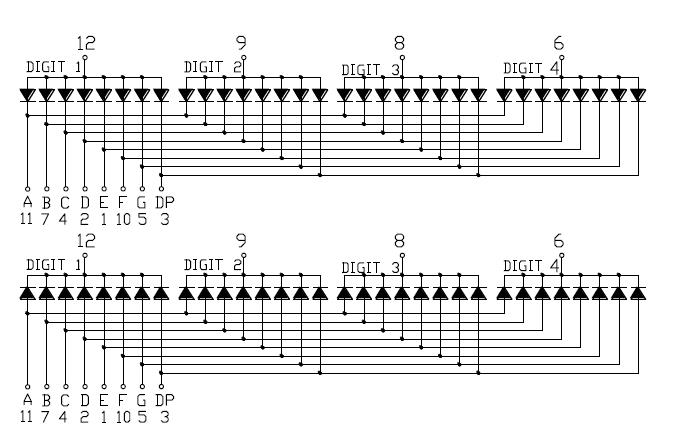 Pantalla SMD de 4 d&iacute;gitos de 0,2 pulgadas