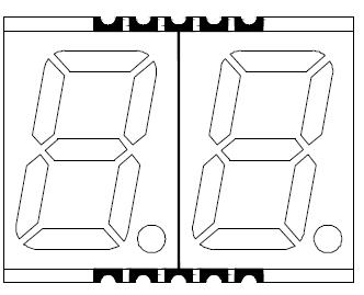 0,56 pulgadas 2 d&iacute;gitos smd led 5620 