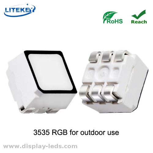 ROHS RGB 6 PINS 3535 SMD LED con cara negra del fabricante experto en China