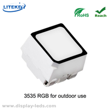 ROHS RGB 6 PINS 3535 SMD LED con cara negra del fabricante experto en China